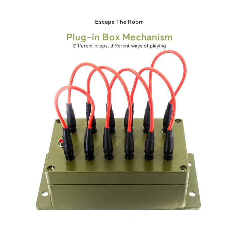 Bearhoho Escape Room Prop Plug in Box Takagism Game Props All Wires are Inserted into The Right Sockets to Unlock Adventure Secrets Game Props (with Audio) - Image 2